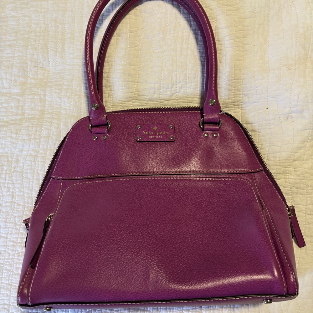Kate Spade Maeda shoulder bag/purse - purple pebbled leather - LIKE NEW